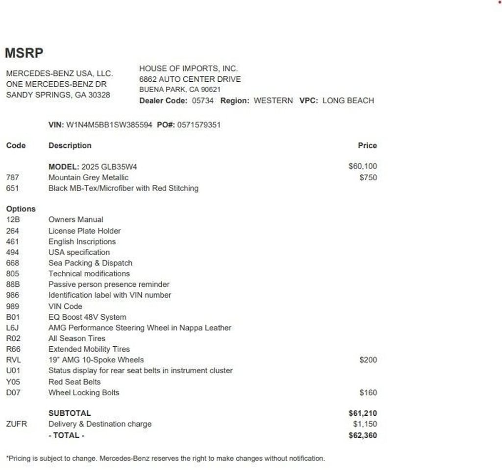 Certified 2025 Mercedes-Benz GLB 4MATIC SUV