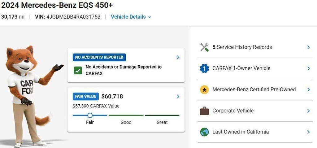 Certified 2024 Mercedes-Benz EQS SUV