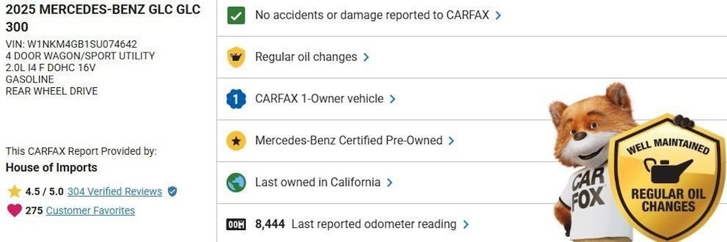 Certified 2025 Mercedes-Benz GLC SUV