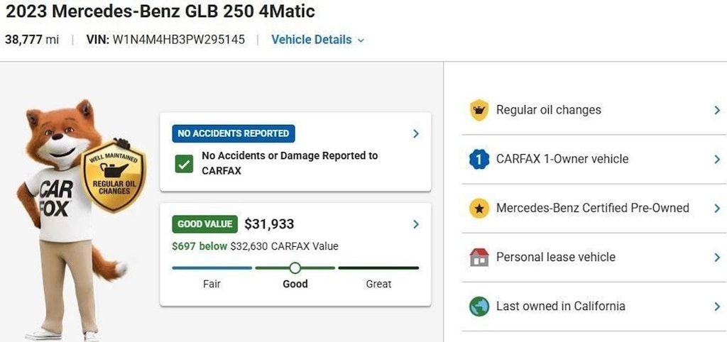 Certified 2023 Mercedes-Benz GLB 4MATIC SUV