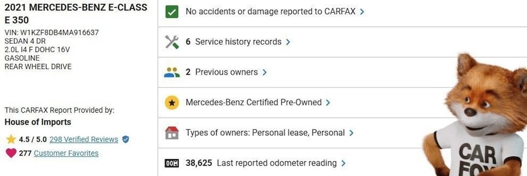Certified 2021 Mercedes-Benz E-Class E 350 Sedan