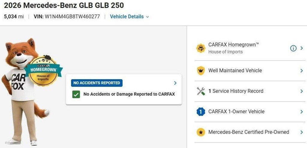 Used 2026 Mercedes-Benz GLB SUV