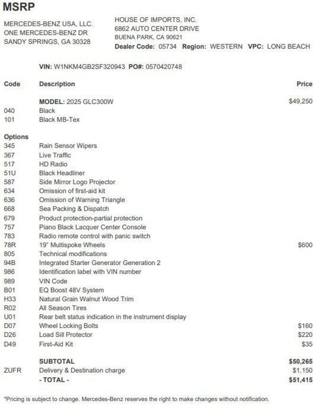 Certified 2025 Mercedes-Benz GLC SUV