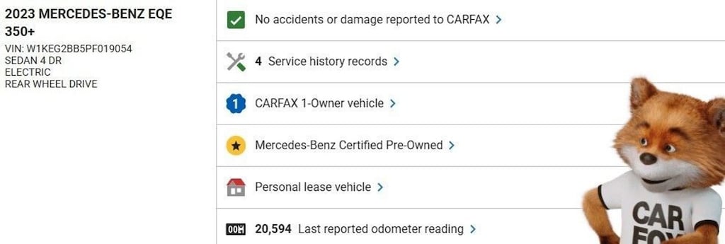 Certified 2023 Mercedes-Benz EQE Sedan