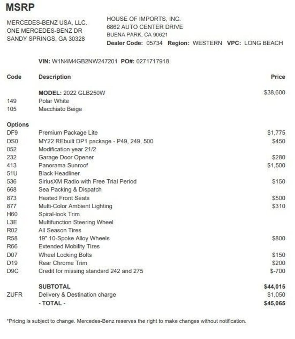 Certified 2022 Mercedes-Benz GLB SUV