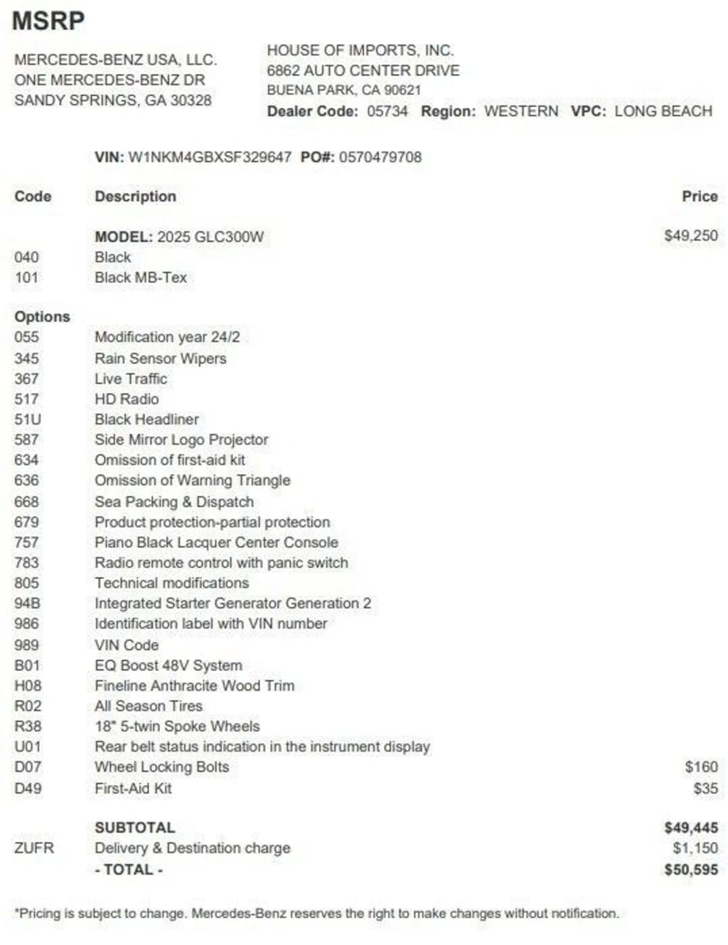 Certified 2025 Mercedes-Benz GLC SUV