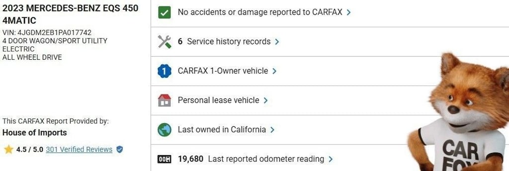 Certified 2023 Mercedes-Benz EQS 4MATIC SUV