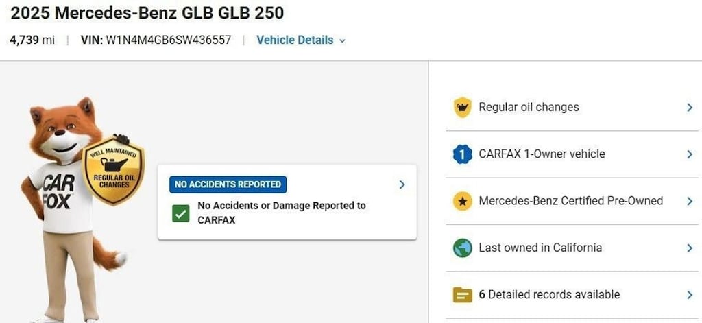 Certified 2025 Mercedes-Benz GLB SUV