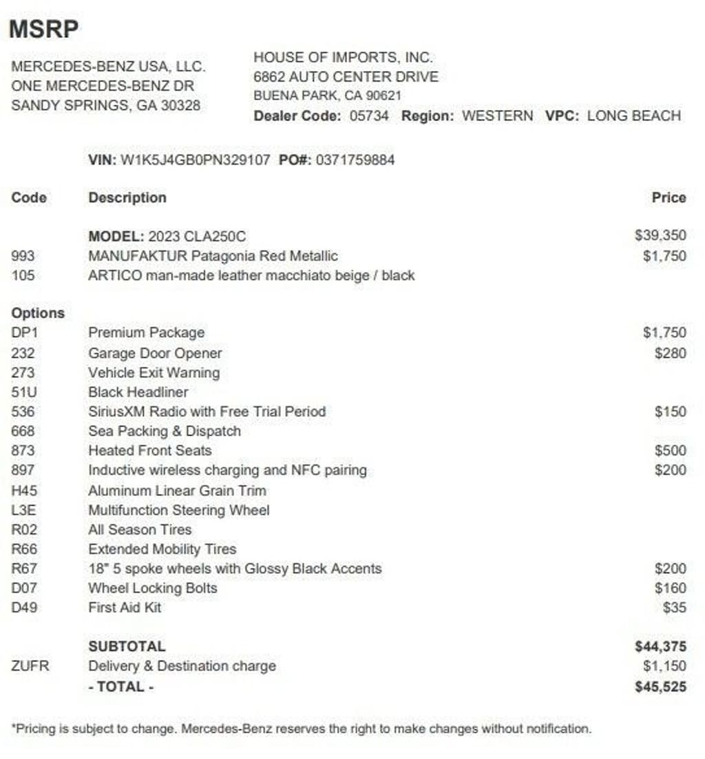 Certified 2023 Mercedes-Benz CLA Coupe