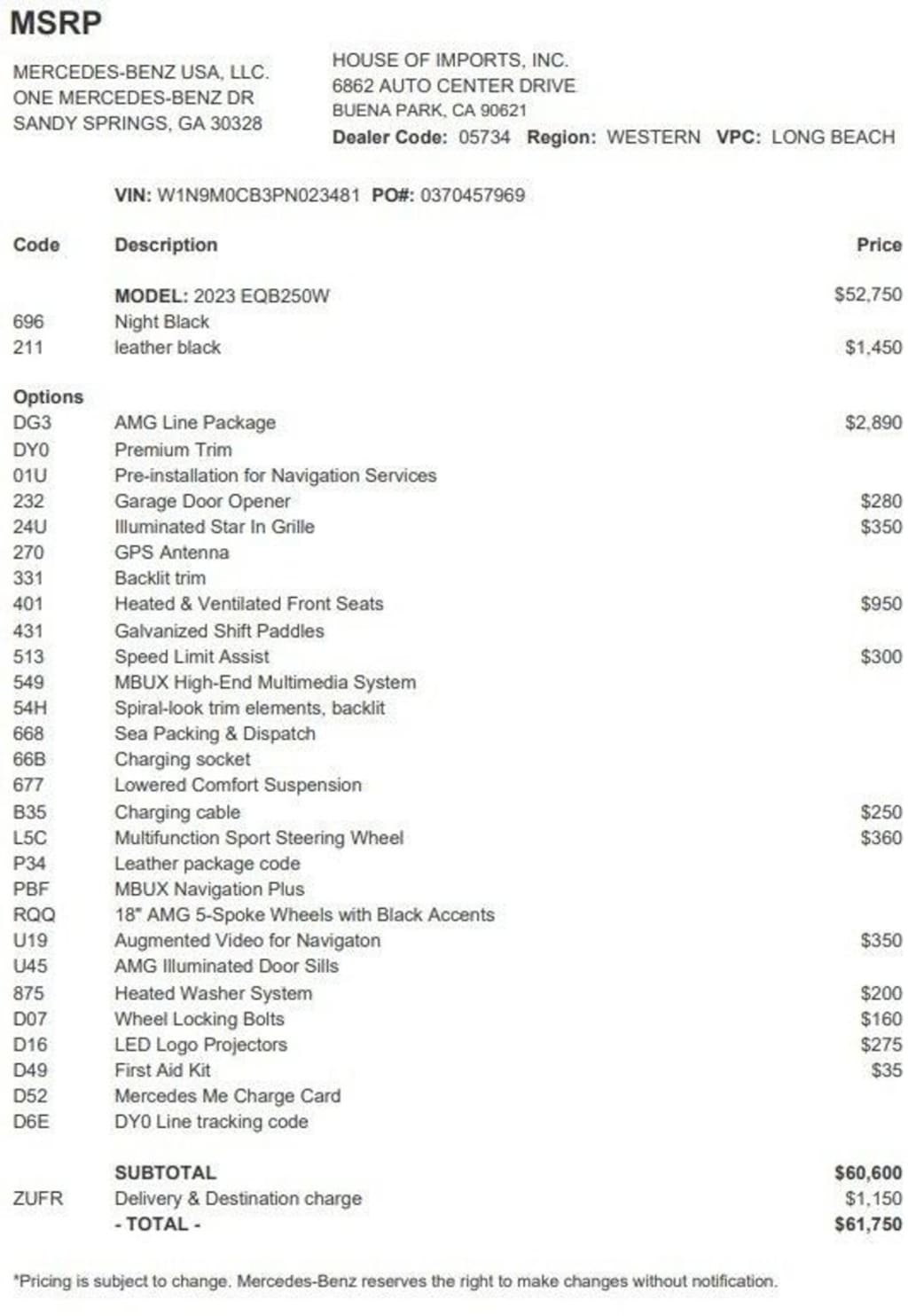 Certified 2023 Mercedes-Benz EQB SUV