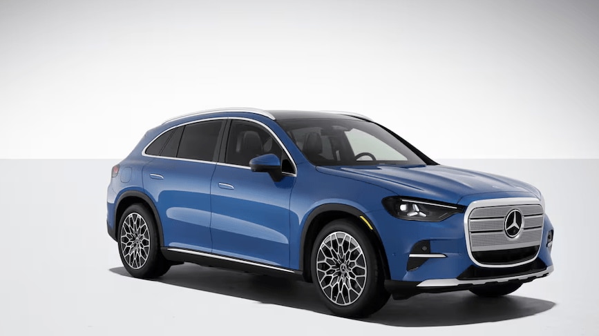 Mercedes-Benz GLC GLC 400 4MATIC® Electric SUV in Sky Blue Metallic