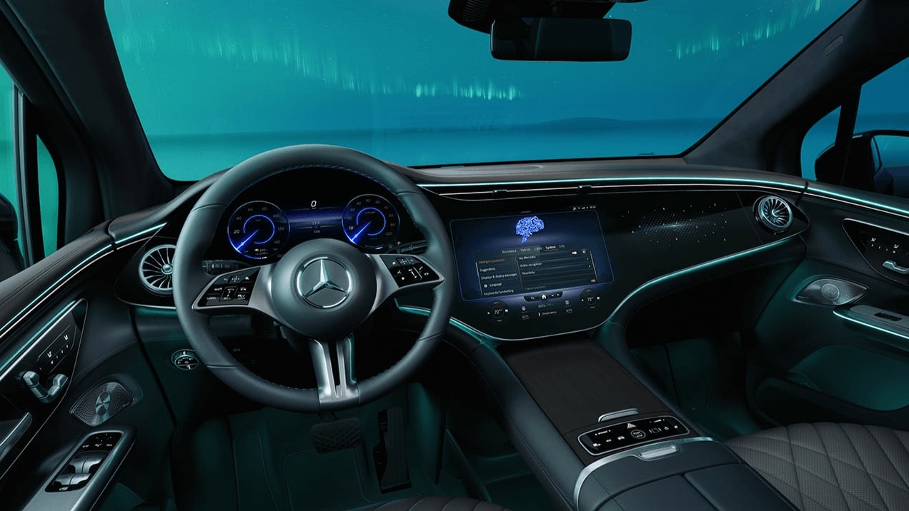 Interior of Mercedes-Benz EQE SUV