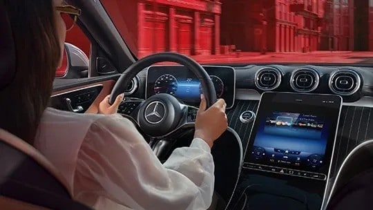 Exterior shot of Mercedes-Benz C-Class