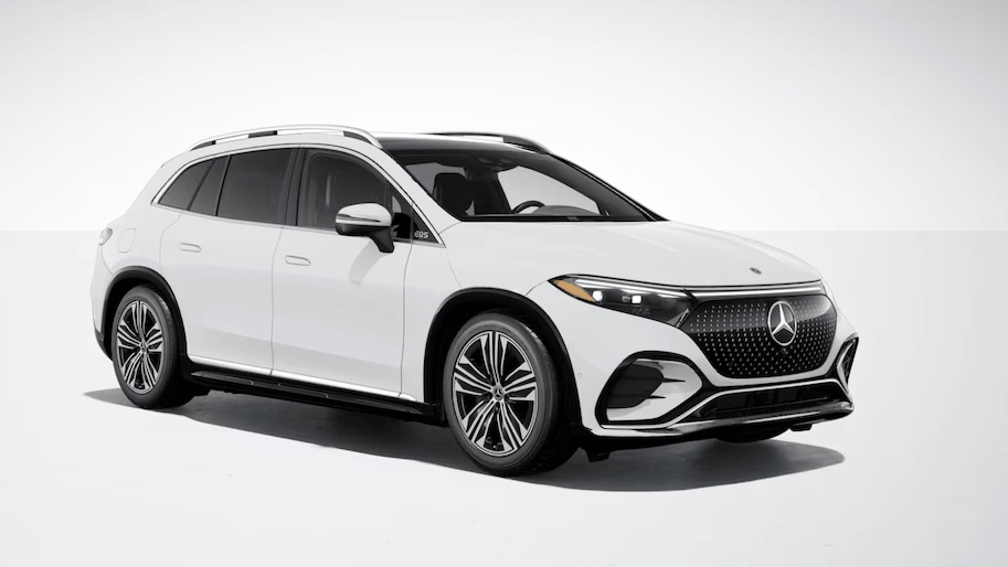 Mercedes-Benz EQS SUV in Polar White