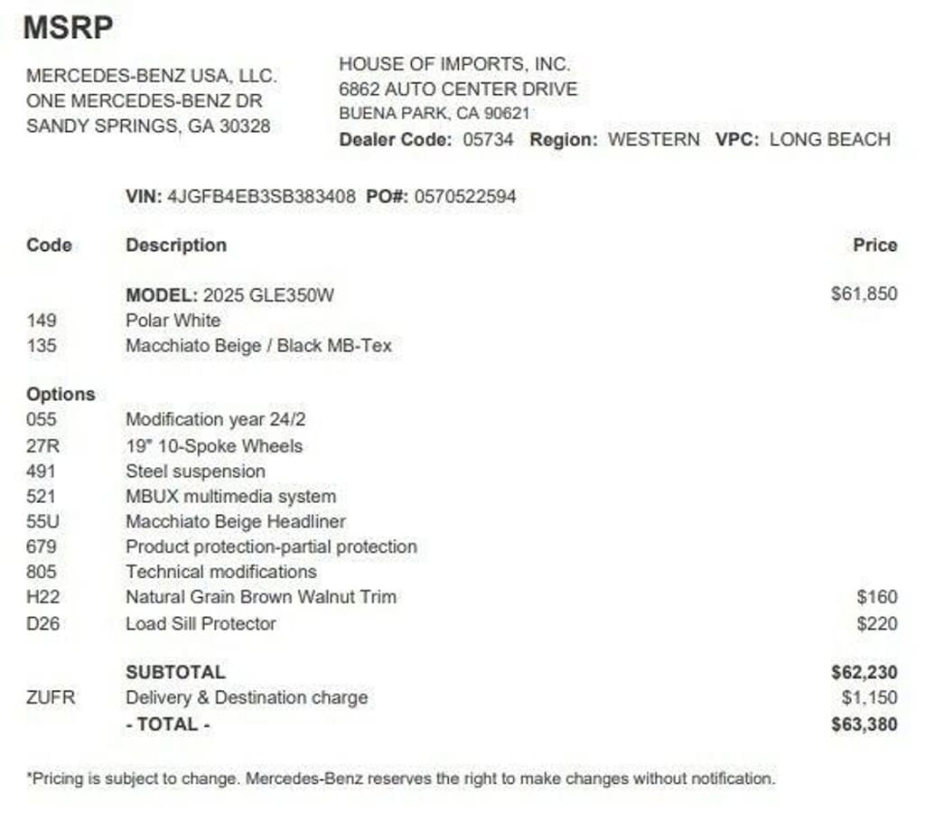 Certified 2025 Mercedes-Benz GLE SUV