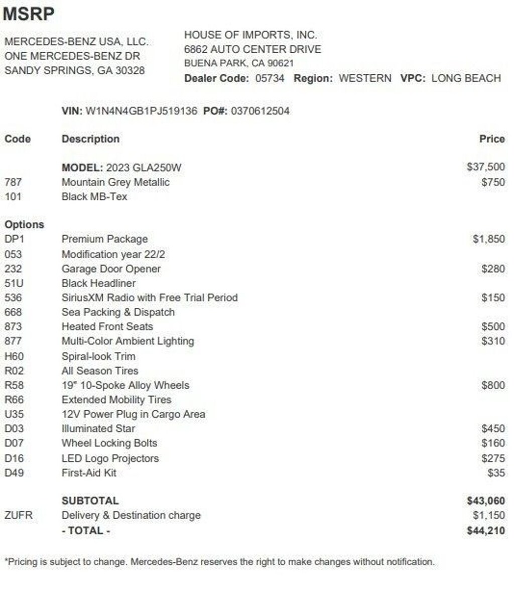 Certified 2023 Mercedes-Benz GLA SUV
