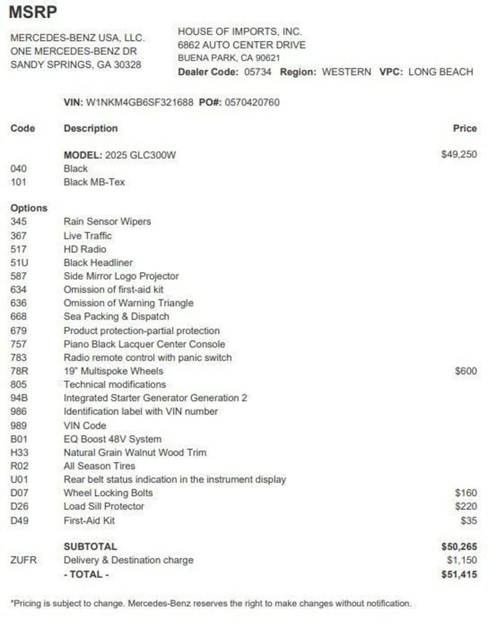 Certified 2025 Mercedes-Benz GLC SUV