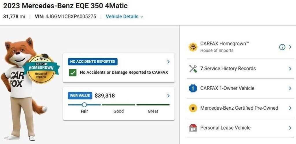 Certified 2023 Mercedes-Benz EQE SUV