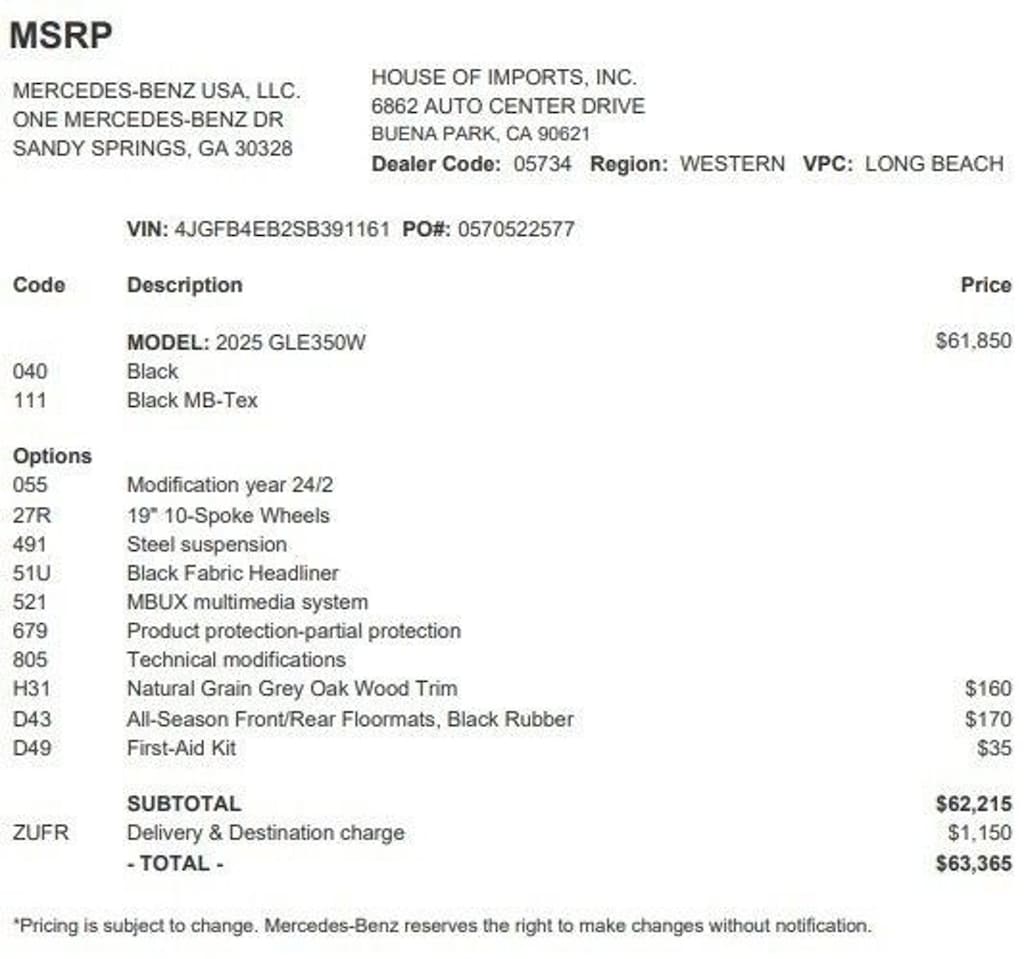 Certified 2025 Mercedes-Benz GLE  SUV