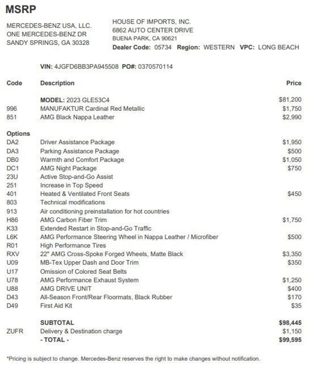 Certified 2023 Mercedes-Benz GLE 4MATIC Coupe