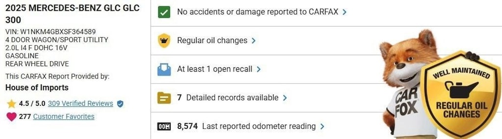 Certified 2025 Mercedes-Benz GLC SUV