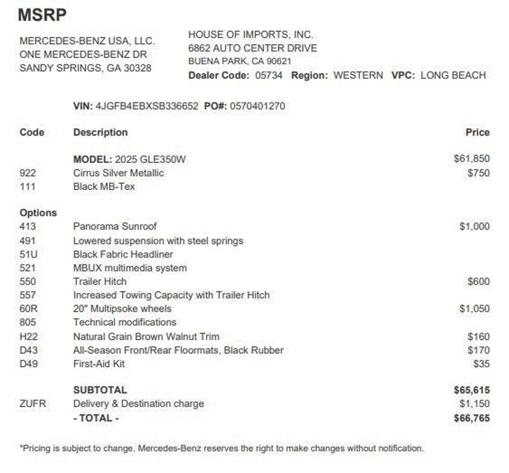 Used 2025 Mercedes-Benz GLE SUV