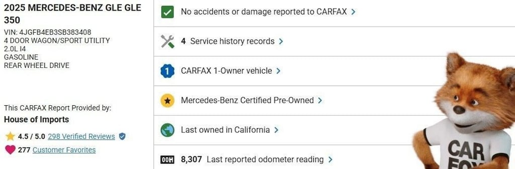 Certified 2025 Mercedes-Benz GLE SUV