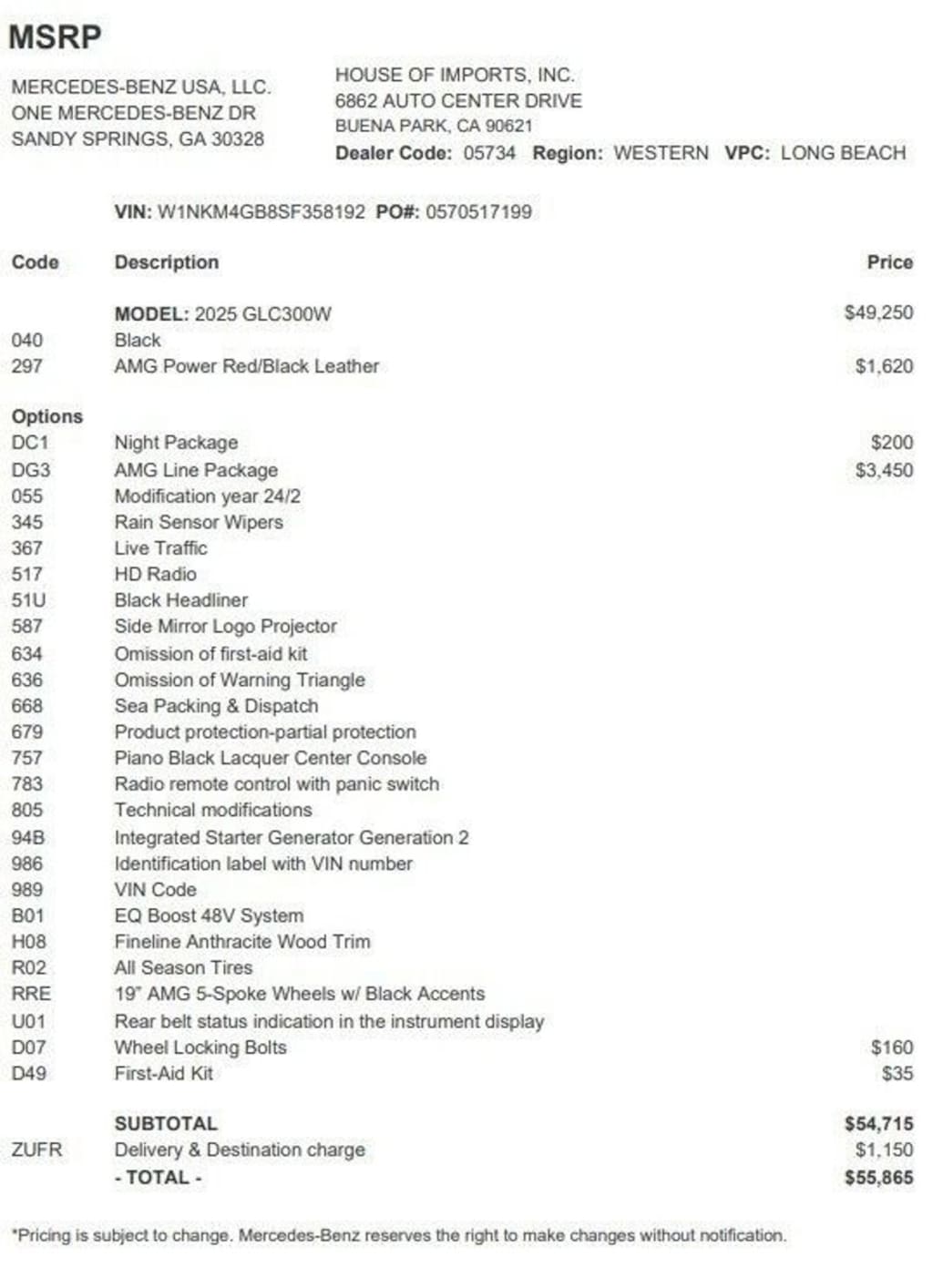 Certified 2025 Mercedes-Benz GLC SUV