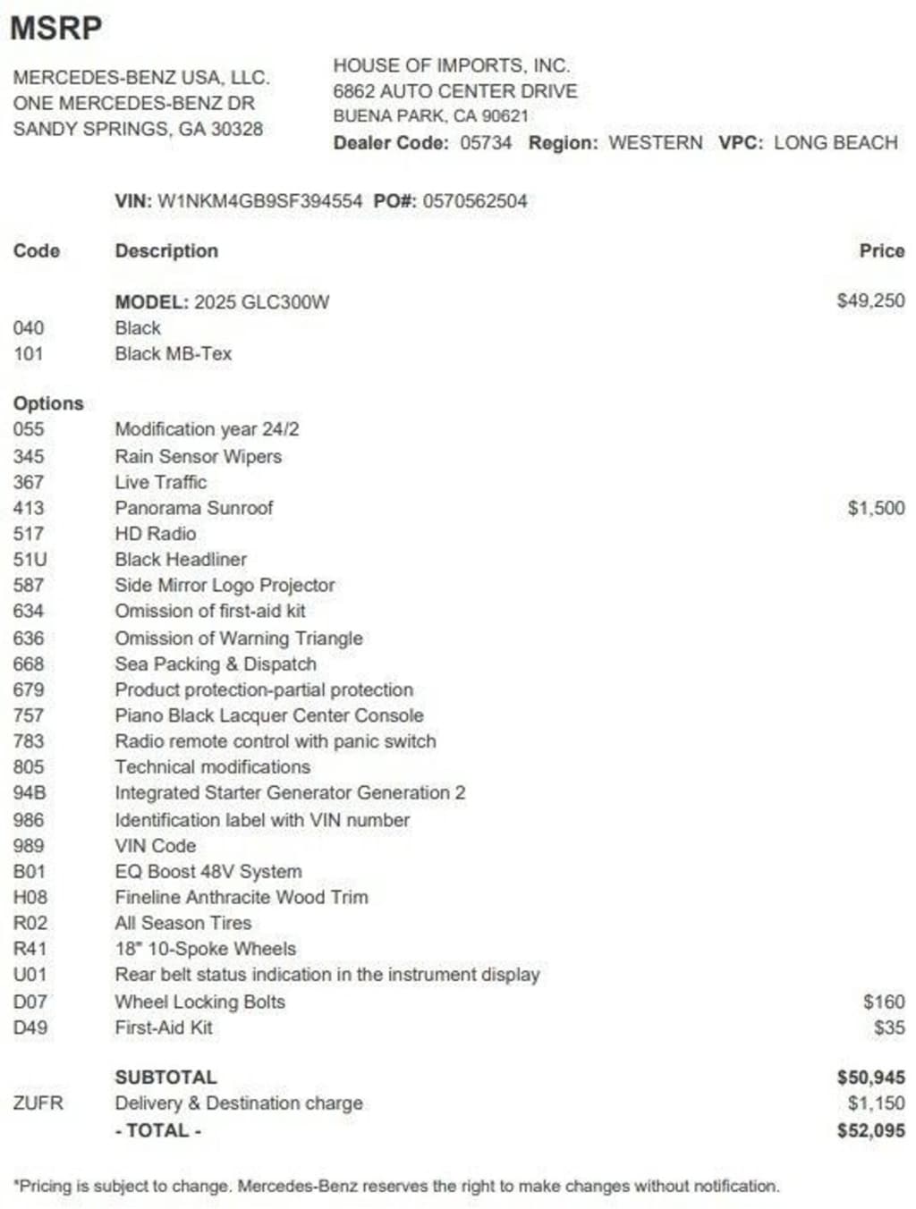 Certified 2025 Mercedes-Benz GLC SUV