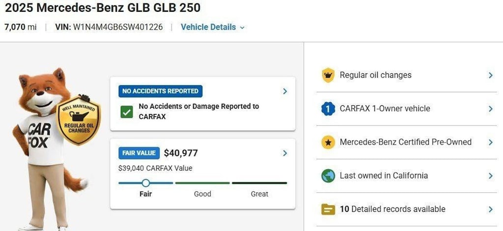 Certified 2025 Mercedes-Benz GLB SUV