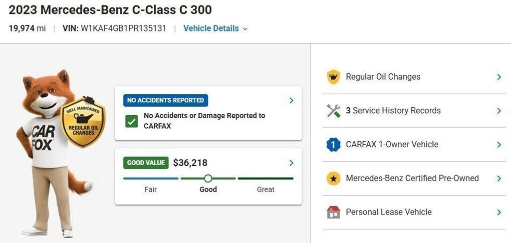 Certified 2023 Mercedes-Benz C-Class C300 Sedan