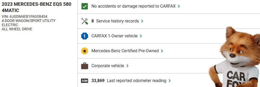 Certified 2023 Mercedes-Benz EQS 4MATIC SUV