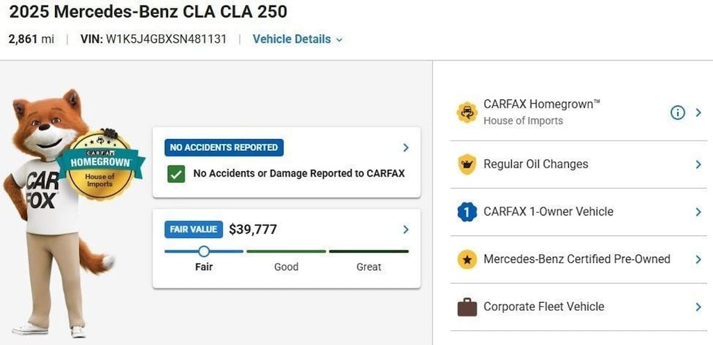 Certified 2025 Mercedes-Benz CLA Coupe