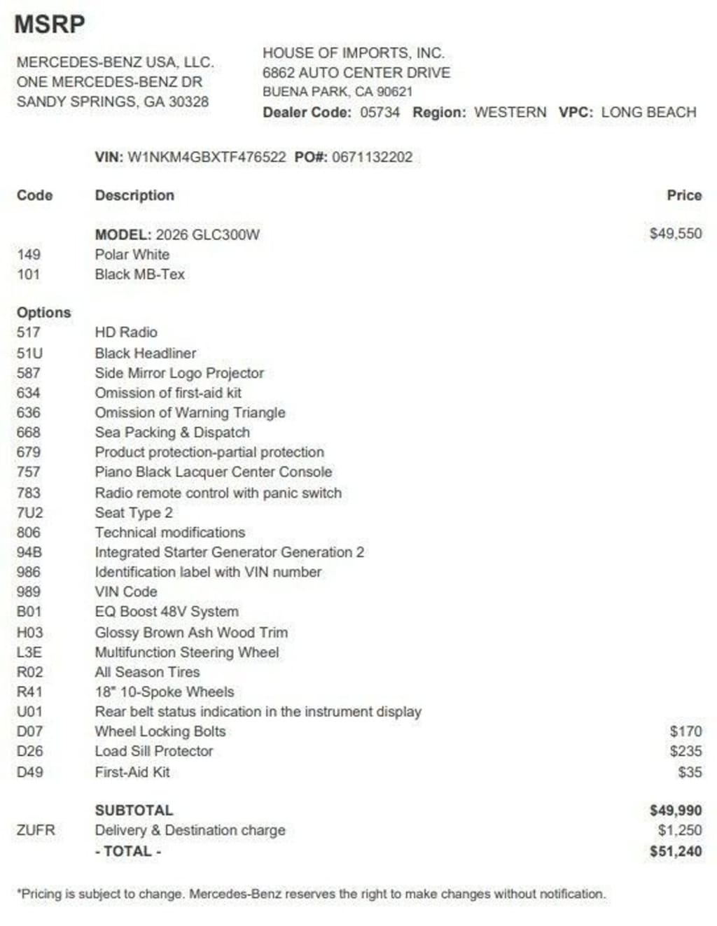 Certified 2026 Mercedes-Benz GLC SUV