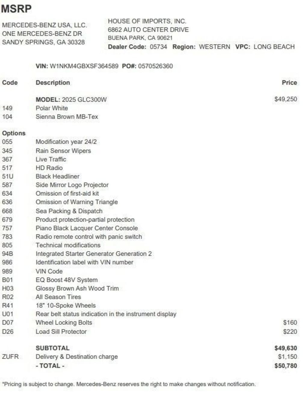 Certified 2025 Mercedes-Benz GLC SUV