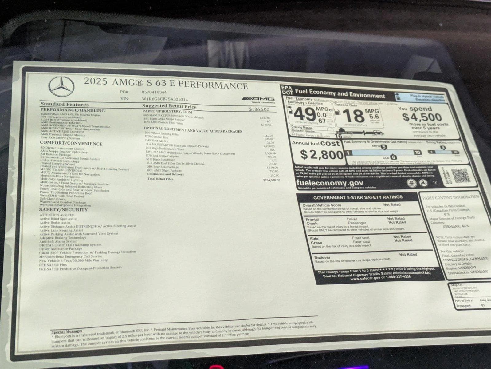 2025 Mercedes-Benz S-Class S 63 - Photo 21