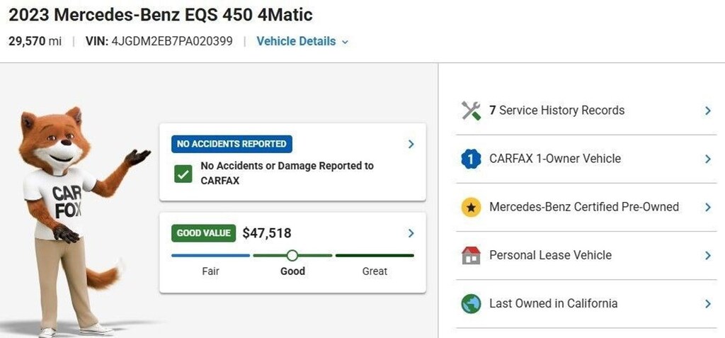 Certified 2023 Mercedes-Benz EQS 4MATIC SUV
