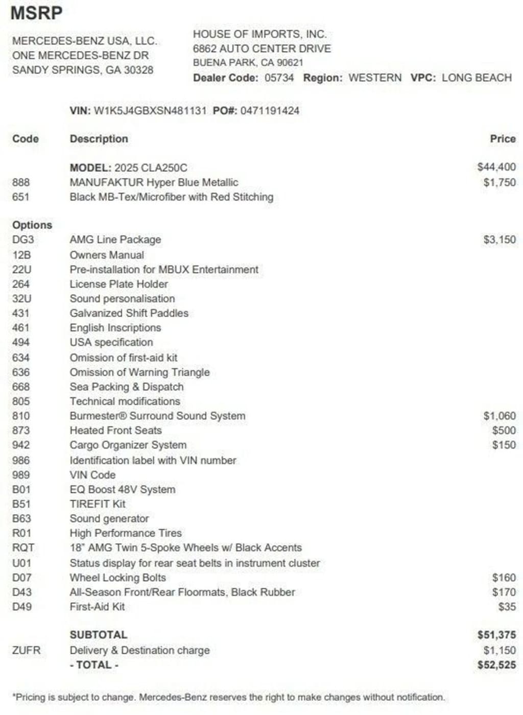Certified 2025 Mercedes-Benz CLA Coupe