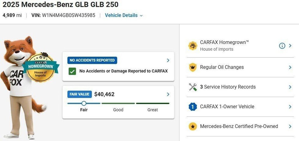 Used 2025 Mercedes-Benz GLB SUV