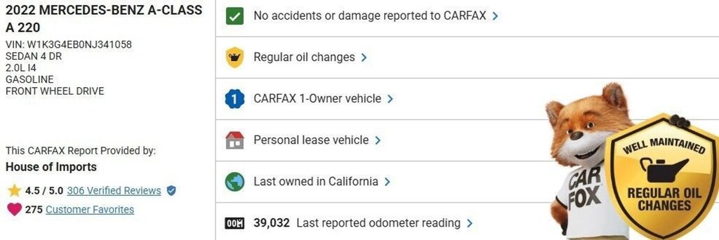 Certified 2022 Mercedes-Benz A-Class A 220 Sedan