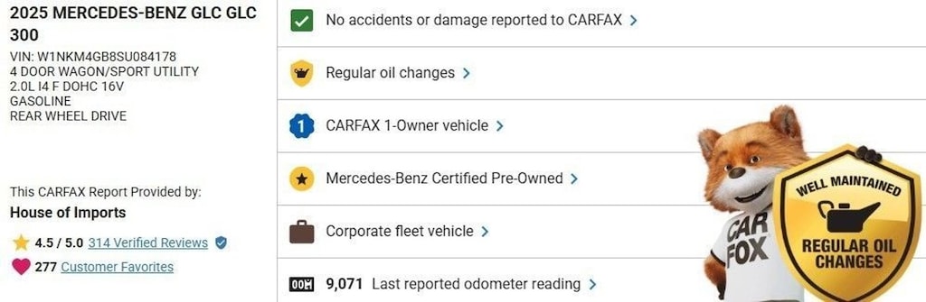 Certified 2025 Mercedes-Benz GLC SUV