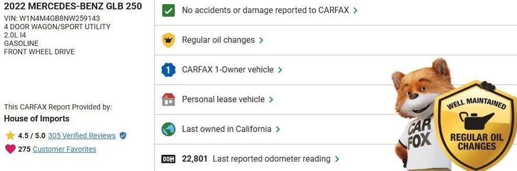 Certified 2022 Mercedes-Benz GLB SUV