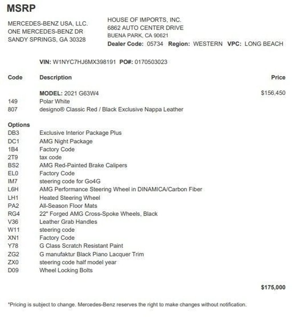 Certified 2021 Mercedes-Benz G-Class 4MATIC SUV