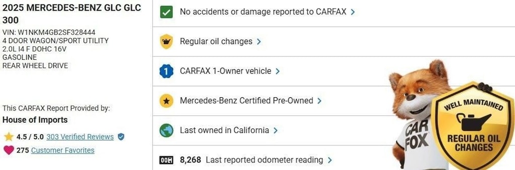 Certified 2025 Mercedes-Benz GLC SUV