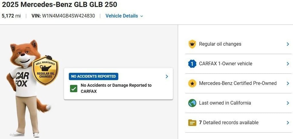 Certified 2025 Mercedes-Benz GLB SUV