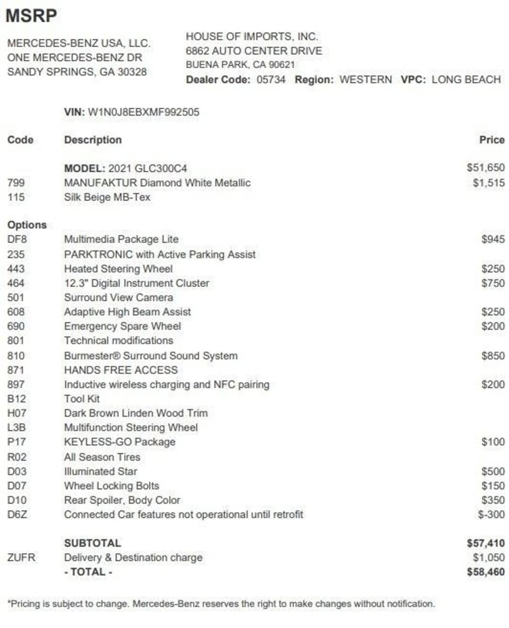 Certified 2021 Mercedes-Benz GLC 4MATIC Coupe