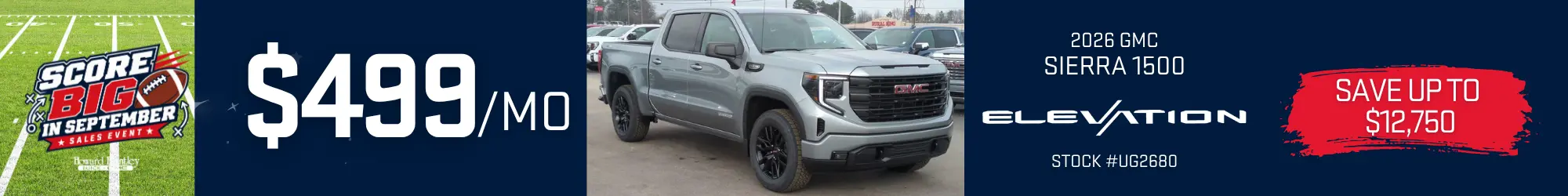 2026 GMC Sierra 1500 Elevation at Howard Bentley Buick GMC