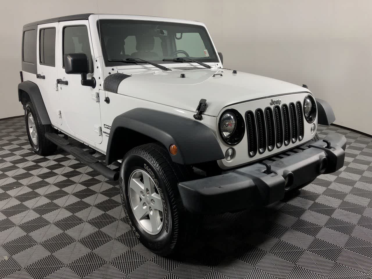 Used 2017 Jeep Wrangler Unlimited Sport S with VIN 1C4BJWDG0HL615125 for sale in Shelbyville, IN