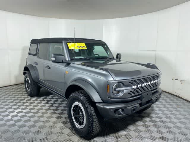 Used 2023 Ford Bronco 4-Door Badlands with VIN 1FMEE5DP5PLA88642 for sale in Franklin, IN