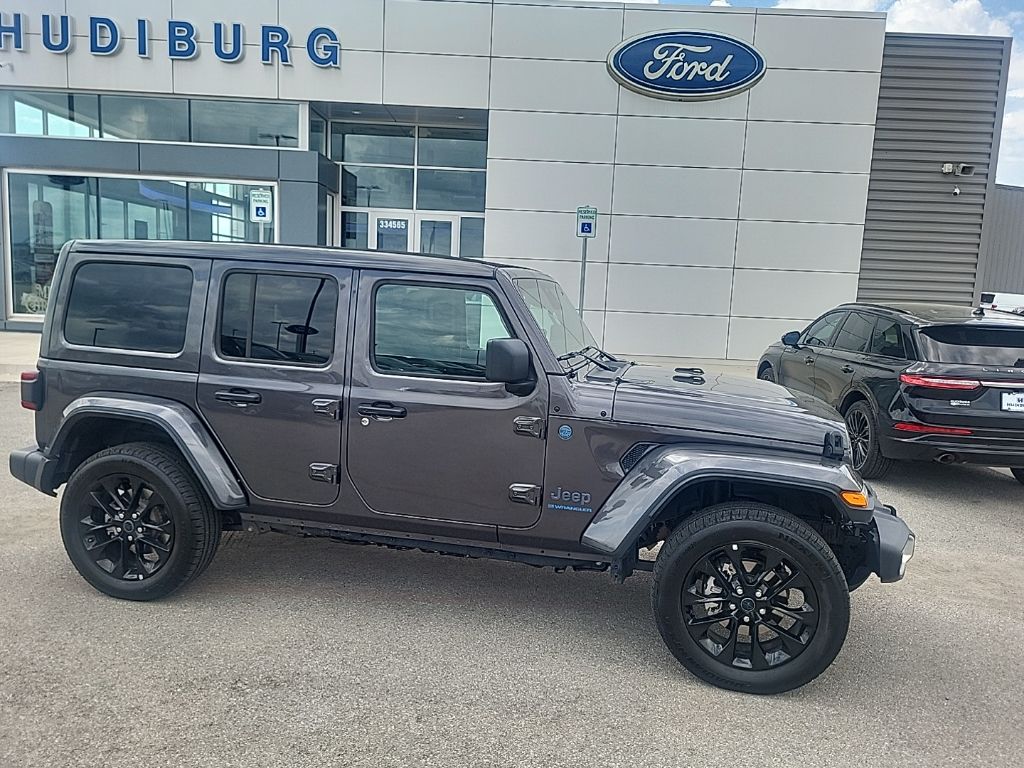 Used 2025 Jeep Wrangler 4xe Sahara 4XE with VIN 1C4RJXP63SW600678 for sale in Wellston, OK